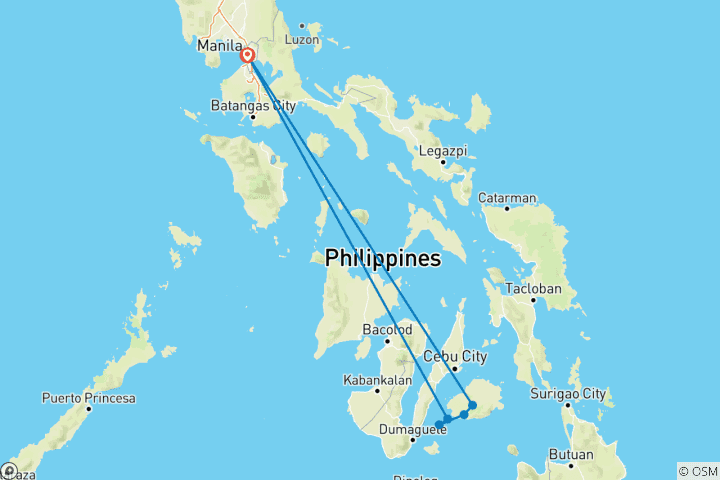 Map of Brilliant Bohol - 8 days