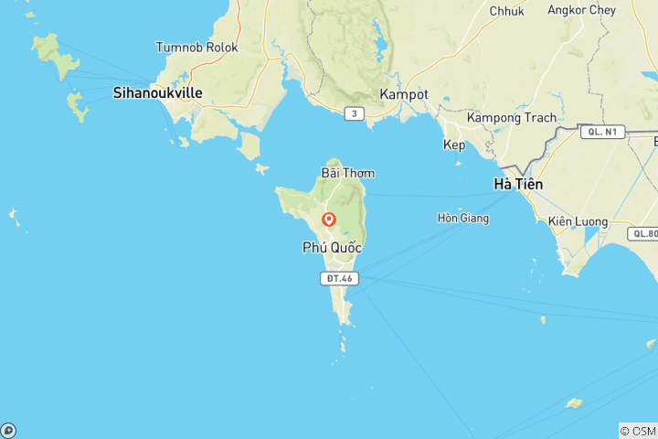 Map of Phu Quoc: 3 Island Hopping Day Tour by Boat Trip with Cable Car and Aquatopia Water Park Experience in Phu Quoc | Vietnam