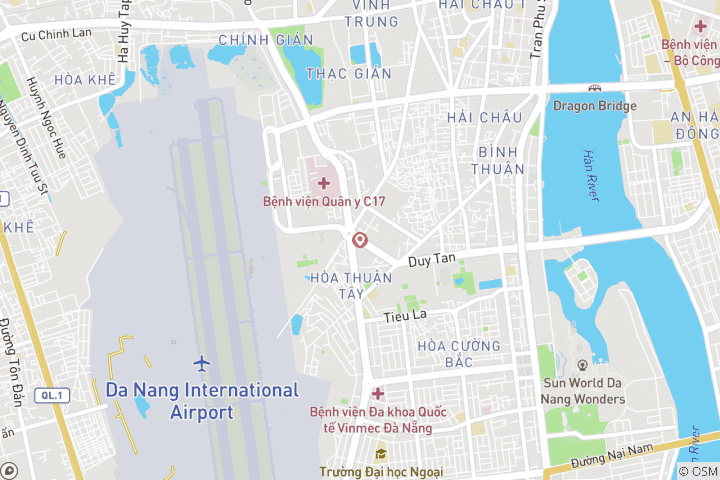 Mapa de Por la mañana Grupo pequeño a las Montañas de Mármol - y más | Danang, Vietnam