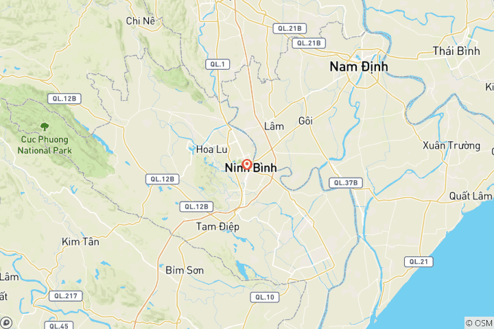 Map of Day Tour From Hanoi | Quang Phu Cau Incense Village and Ninh Binh | Tam Coc Boating | Hoa Lu Ancient Capital | Vietnam