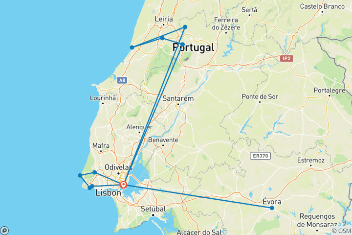 Kaart van Wonderen van Portugal