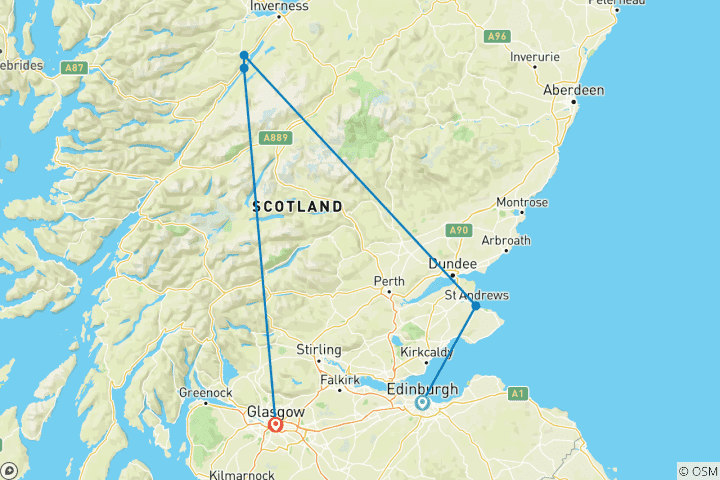 Map of Scotland in a Week (Age 27-35, 6 Days)