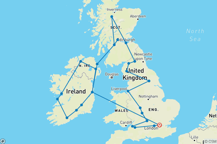 Mapa de Gran Bretaña e Irlanda (Edad 27-35)