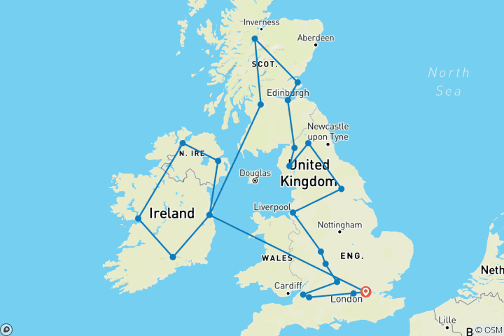 Map of Great Britain and Ireland (Age 27-35, 18 Days)