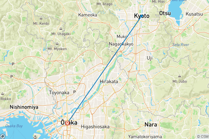 Carte du circuit Japon - EXPO Osaka