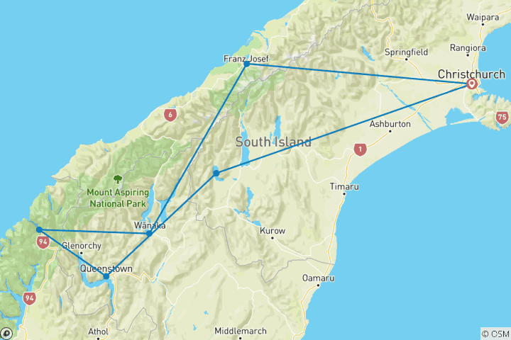 Map of The Southern Drift (10 Days)