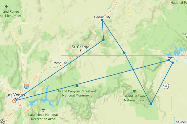 Map of Western Deserts