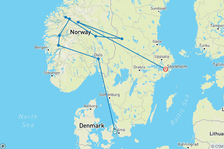 Carte du circuit Scandinavie Réunion 35 à 45 (Réunion)