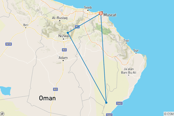Map of Contrasting Oman