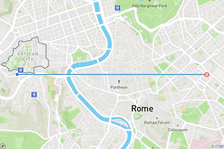 Map of Italy: Eternal Charms: Rome in 4 days
