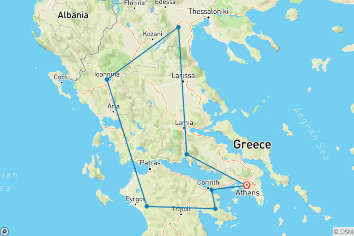 Map of Experience Greece