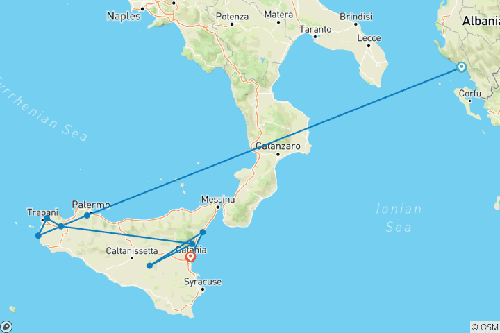 Map of Sicily ─ Land of Eternal Spring