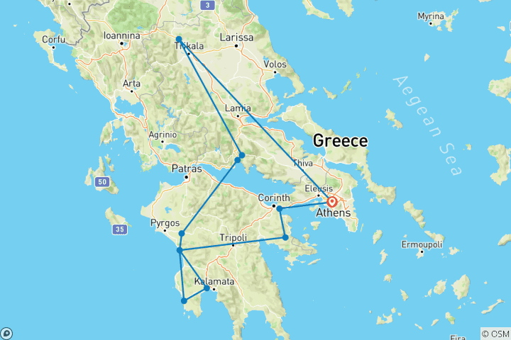 Map of Get to Know Greece