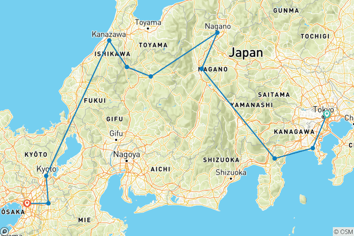 Map of Japan ─ Land of smiles