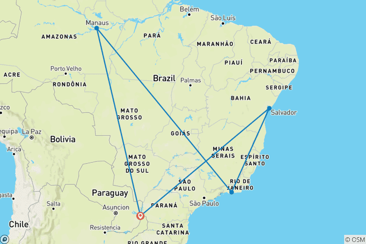 Map of The Diversity of Brazil