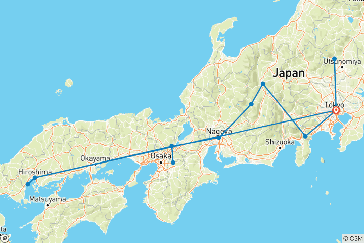 Map of Japan at Leisure