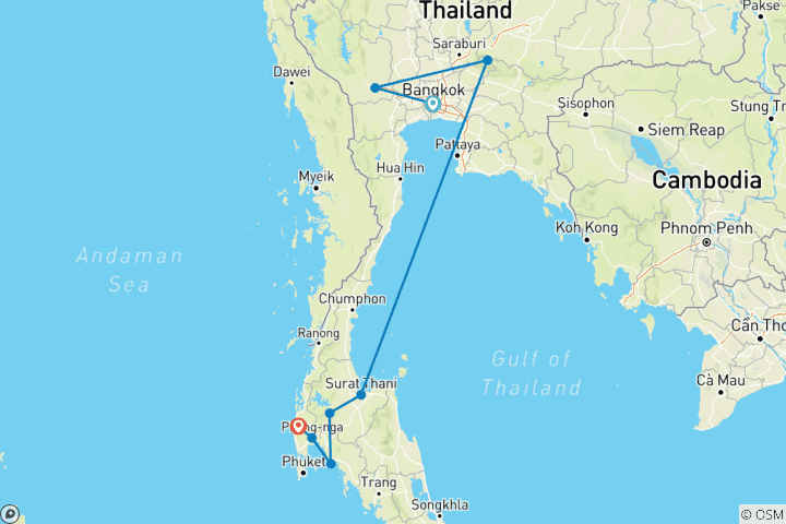 Map of Adventure ThaiLand