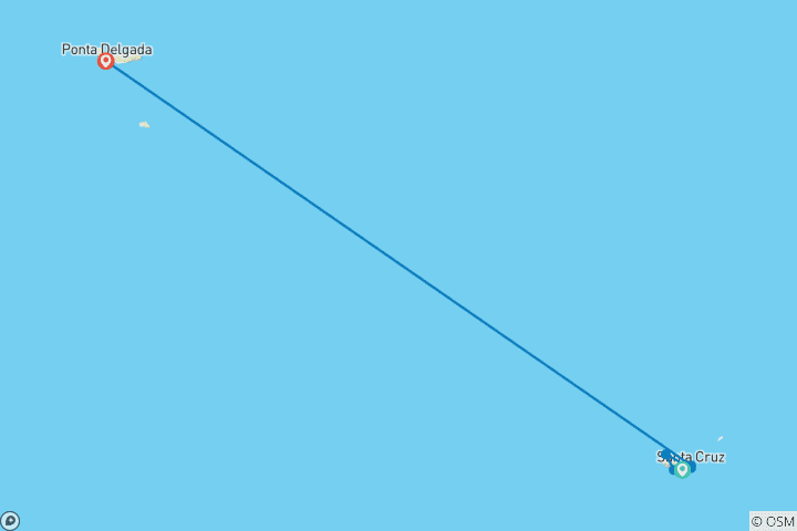 Map of Madeira and Azores