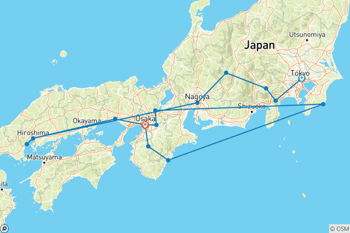 Map of Magical moments in Japan