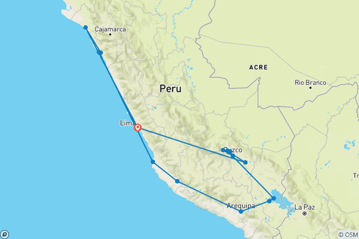 Map of The Diversity of Peru