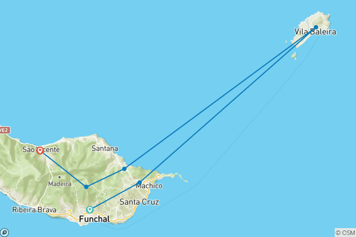 Map of Madeira - levadas, laurel, Lava rocks