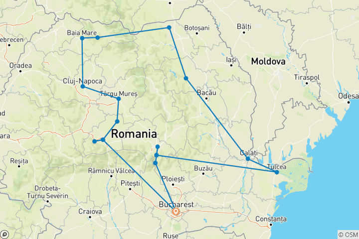 Map of Romania ─ Experience the Country of Diversity in Detail