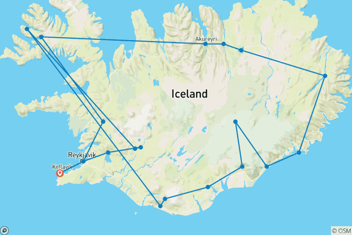 Map of Fascination Iceland