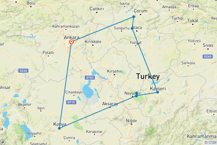 Map of Cappadocia and the Hittite Empire