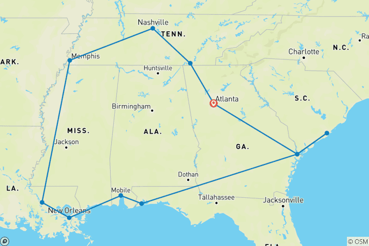 Map of Southern Symphony