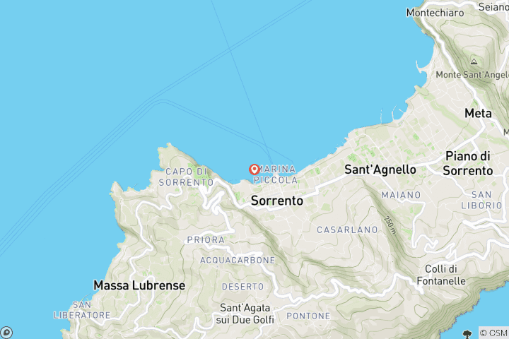 Map of Hotel Michelangelo, Sorrento