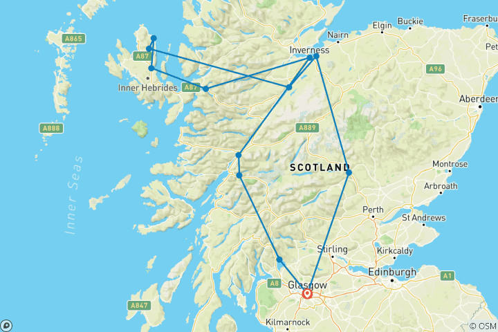 Map of Ultimate Skye Experience