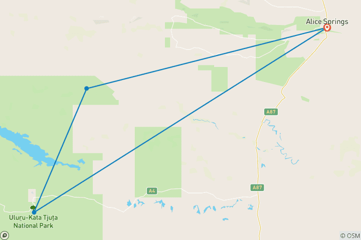 Map of Outback Contrasts (Base, 2026/2027, 6 Days)