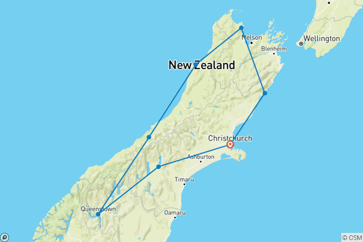 Map of Southern Round Up Hop-On Hop-Off