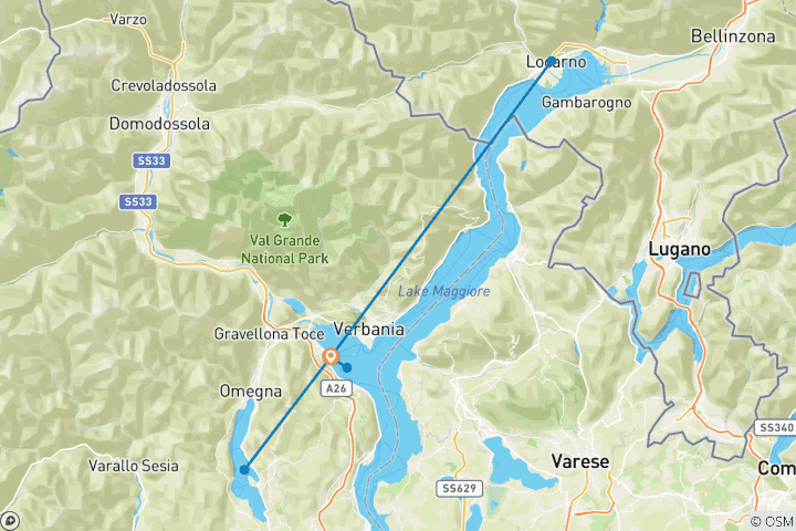 Map of Best of Lake Maggiore - 8 days