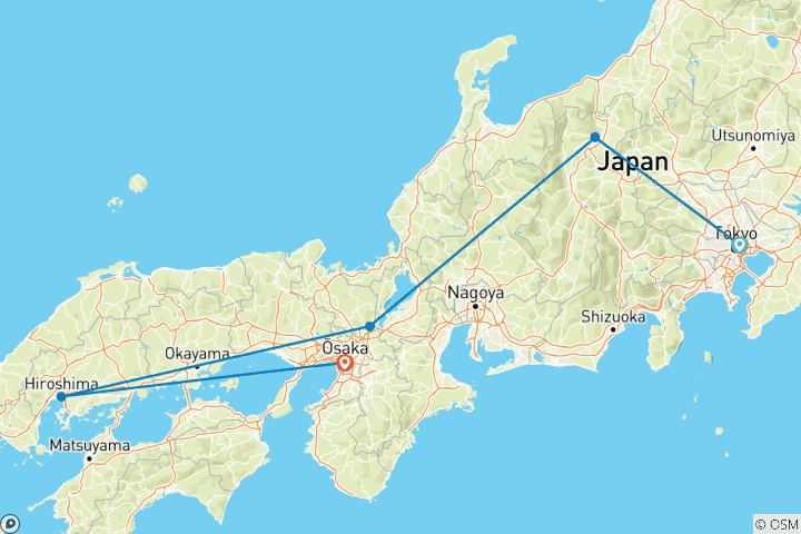 Map of Solo-ish Japan