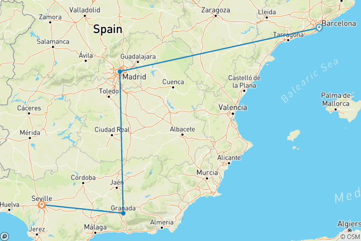 Map of Solo-ish Spain