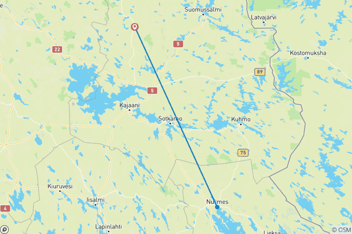 Map of Karelian Cuisine workshop – Culinary week in North Karelia