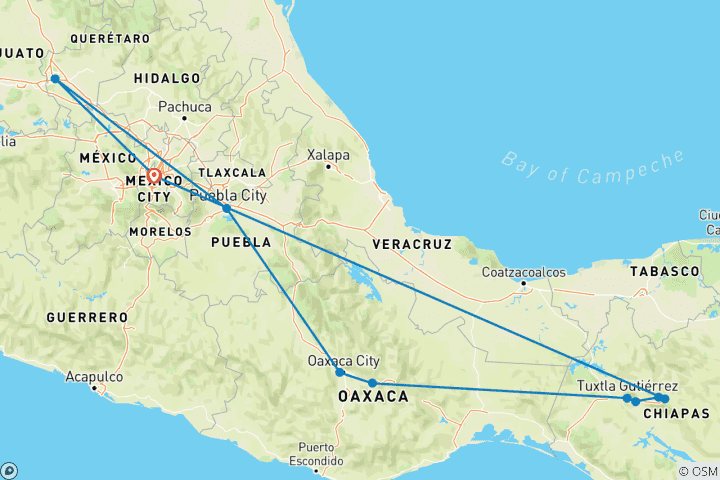 Map of Mexico: Paths of Tradition