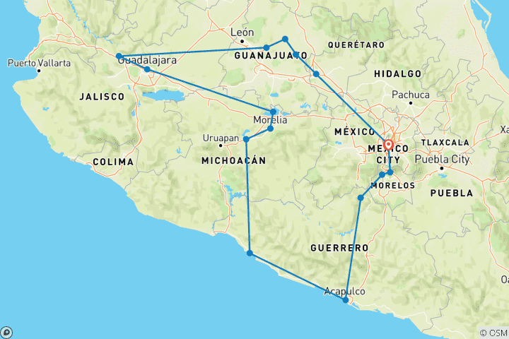 Map of My Heart Beats for Mexico