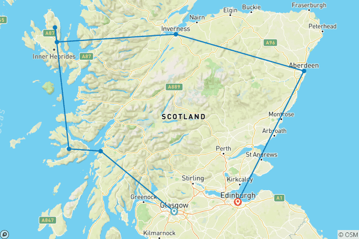 Map of The Best of Scotland