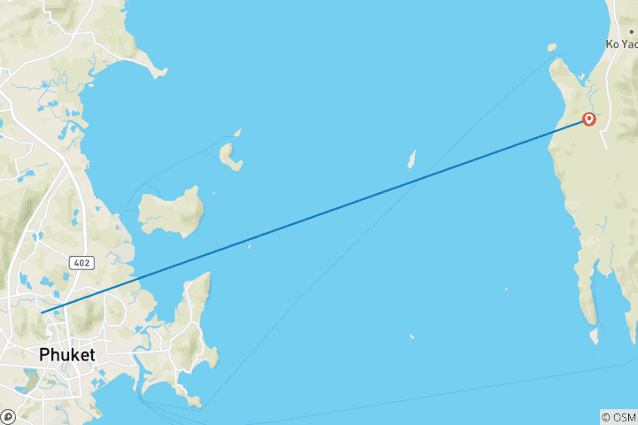 Map of Koh Yao Yai Serenity Escape 4 Days of Island Bliss - Private Tour