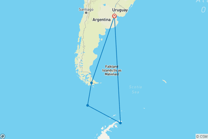 Carte du circuit De Snow Hill à la péninsule : Les empereurs de Shackleton avec Paul Goldstein, opéré par Quark