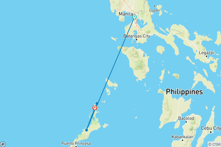 Map of Philippines Sunset