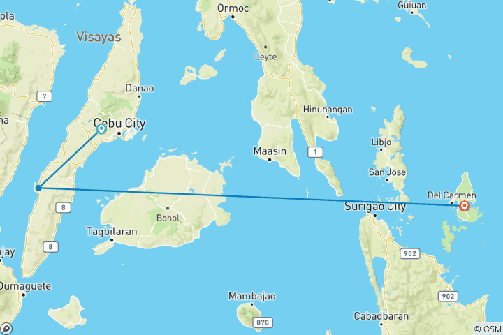 Map of Philippines Sunrise