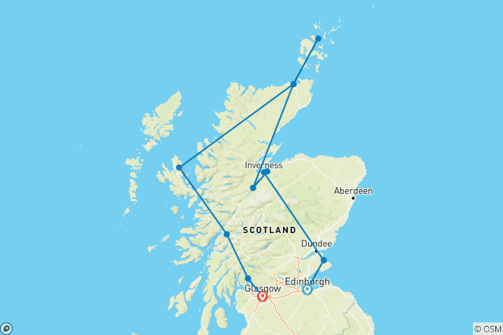 Carte du circuit Country Roads of Scotland - Premium (Classic)