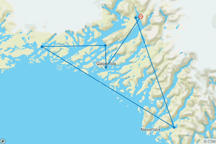 Map of South Greenland Uncovered - 8 days