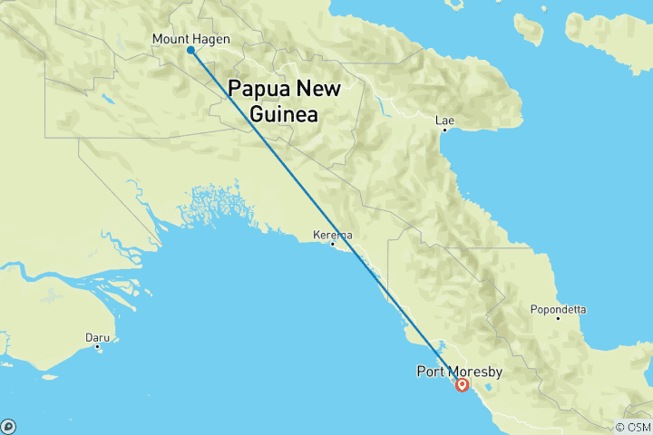 Map of Rhythms of the Highlands - Mount Hagen Show