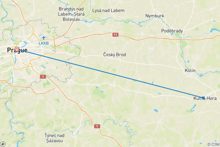 Carte du circuit LE VOYAGE ULTIME DE PRAGUE : 5 jours en Tchécoslovaquie