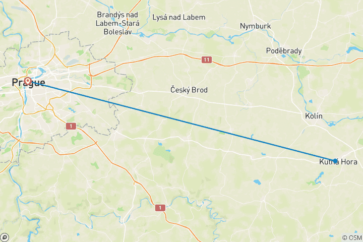 Map of Prague at an Easy Pace – 5 Days (with Kutná Hora)