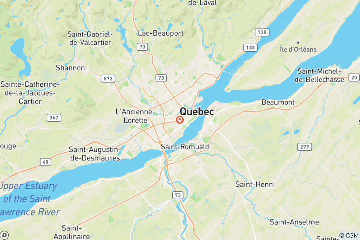 Map of 7 Day Quebec, Canada